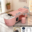 79'' Head SPA Bed with Pastel Pink and Modern Sleek Design