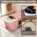79'' Head SPA Bed with Pastel Pink and Modern Sleek Design