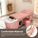 79'' Head SPA Bed with Pastel Pink and Modern Sleek Design