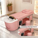 79''Head SPA Bed with Head SPA Equipment and Beauty Table
