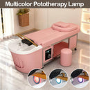 79'' Pink Massage Bed with Pastel Pink and  Modern Sleek Design