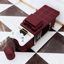 81‘’ Luxury Head SPA Bed with Burgundy Leather