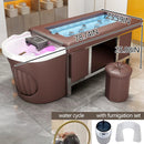 79'' Smart Shampoo Bed with Facial Table Includes Steaming