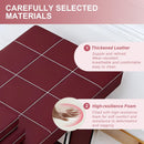 81‘’ Luxury Head SPA Bed with Burgundy Leather