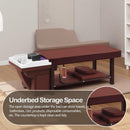 79‘’ Wide Head SPA Bed with Rich Burgundy and Contrasting White Design