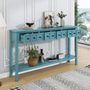 Rustic Solid Wood Entryway Console Table