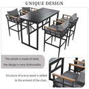 Steel Outdoor Dining Set for Patio, Balcony and Backyard