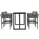 Steel Outdoor Dining Set for Patio, Balcony and Backyard