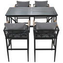 Steel Outdoor Dining Set for Patio, Balcony and Backyard