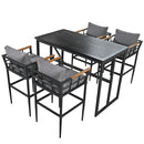 Steel Outdoor Dining Set for Patio, Balcony and Backyard