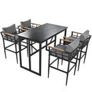 Steel Outdoor Dining Set for Patio, Balcony and Backyard