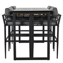 Steel Outdoor Dining Set for Patio, Balcony and Backyard