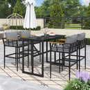 Steel Outdoor Dining Set for Patio, Balcony and Backyard