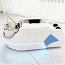75'' Luxurious SPA Bed with White Futuristic Minimalist Style