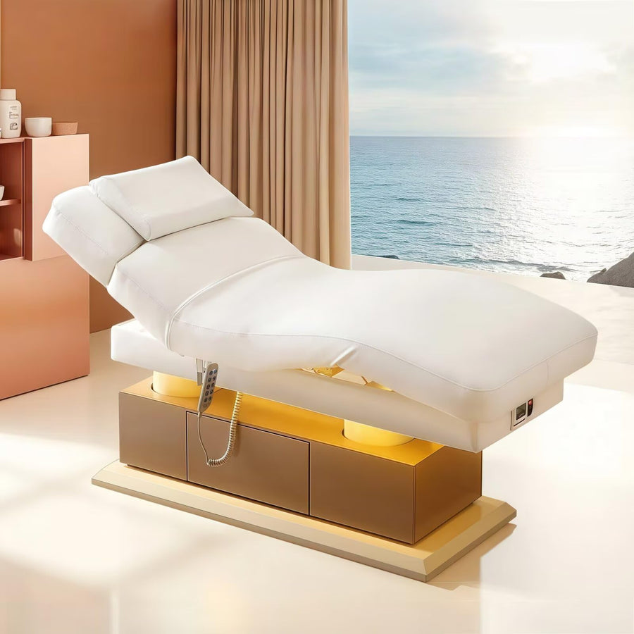 76''Wide Massage Bed with Storage Drawer