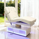78‘’ Electric Massage Table with White Futuristic Style