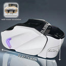 71'' White Shampoo Bed with Full Body Multifunctional Massage