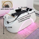 73'' Luxurious Shampoo Bed with Charming Pink LED Light