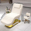 73'' White Electric Massage Bed with a Chair