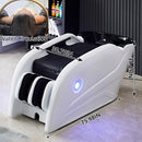 76'' White Head Spa Bed with Unique Ambient Light