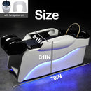 70‘’ Luxurious Head SPA Bed with Blue Wave Ambient Lighting