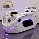 71'' Adjustable  Shampoo Bed with Waterfall Head SPA Equipment