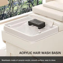 79‘’ White Head SPA Bed with Fumigation Set