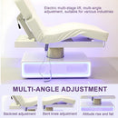 78‘’ Electric Massage Table with White Futuristic Style