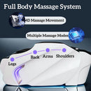 71'' White Shampoo Bed with Full Body Multifunctional Massage