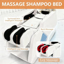 74'' Electric Head SPA Bed with White Futuristic Minimalist Style