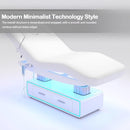 76'' Adjustable Massage Table with Futuristic Blue Light Base