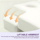 78‘’ Electric Massage Table with White Futuristic Style
