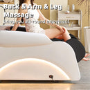 77'' 	White Spa Shampoo Bed with Warm Arc LED Light