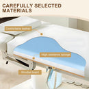 75‘’ White Massage Table with Modern Ergonomic Design