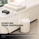 79‘’ White Head SPA Bed with Fumigation Set