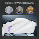 71'' White Head Spa Bed with Futuristic Lines