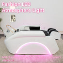 73'' Modern Shampoo Bed Romantic Pink LED Light