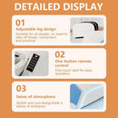 74'' Electric Head SPA Bed with White Futuristic Minimalist Style