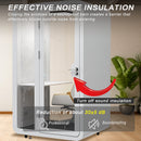 Office Sound Booth with Audio Privacy - Removable Soundproof Booth with White with Arc Border Design,Soundproof Room with Light,Fans, Socket for Study,Telephone Booth