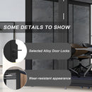 Office Sound Booth with Audio Privacy - Portable Soundproof Booth Includes Black Wood Grain Exterior Design,Movable Room with Light,Fans, USB Port for Study,Singing Room