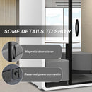 Office Sound Booth with Audio Privacy - Removable Soundproof Booth Includes Magnetic Door Closing Design,Modern Room with Light,Fans,White Tint&Socket for Study
