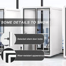 Office Sound Booth with Audio Privacy - Portable Soundproof Booth Includes White with Black Border Design,Movable Room with Light,Fans,Socket for Singing Room Office Study
