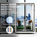 Office Sound Booth with Audio Privacy - Portable Soundproof Booth Includes White with Black Border Design,Movable Room with Light,Fans,Socket for Singing Room Office Study