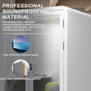 Office Sound Booth with Audio Privacy - Removable Soundproof Booth with White with Arc Border Design,Soundproof Room with Light,Fans, Socket for Study,Telephone Booth