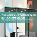 Office Sound Booth with Audio Privacy - Soundproof Recording Booth Includes Green Frame with Curved Corners,Soundproof Room with Light,Steel Plate Structure for Study