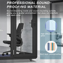 Office Sound Booth with Audio Privacy - Portable Soundproof Booth Includes Black Modern Design,Movable Room with Light,Fans, USB Port for Singing Room, Telephone Booth